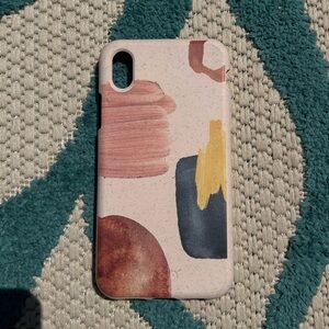 New Pela iPhone XR Pink/Salmon Abstract Design Phone Case